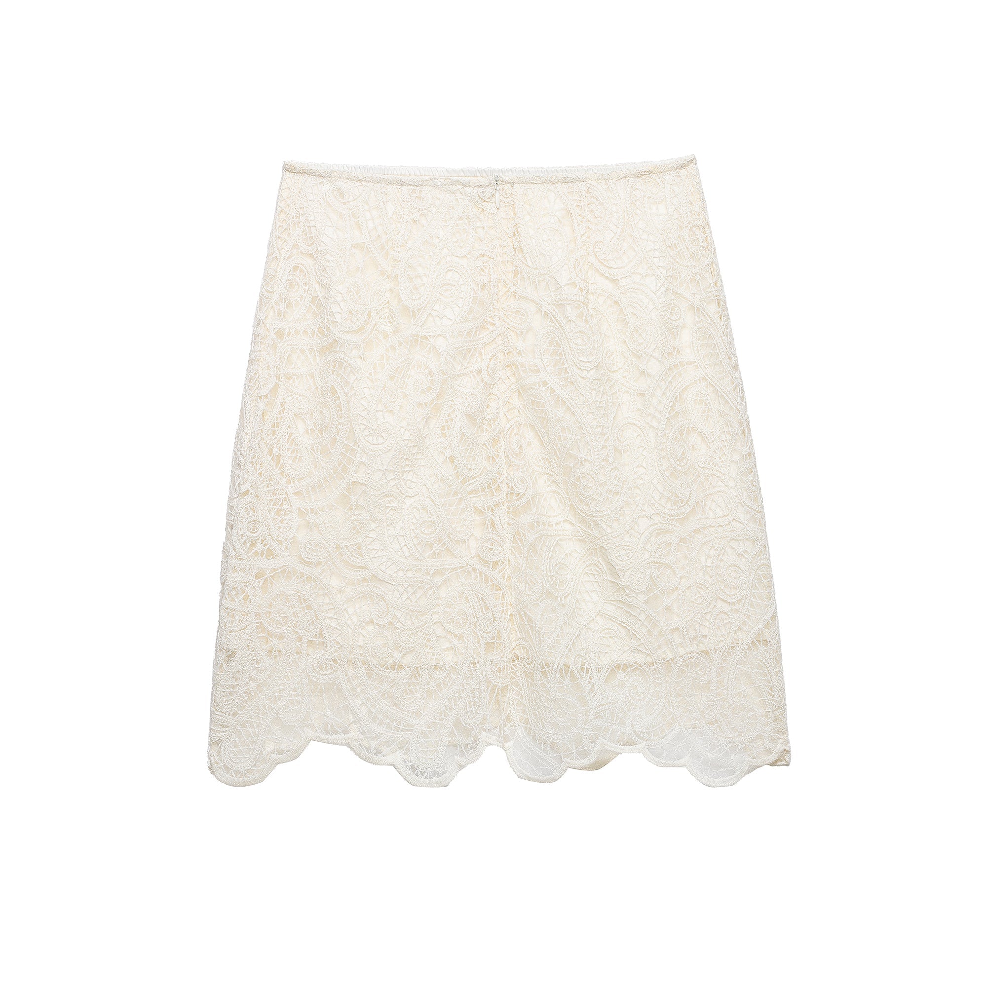 Spring Elegant Lantern Sleeve Lace Skirt Two Piece Set New Arrivals
