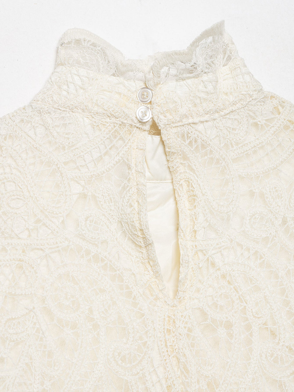 Spring Elegant Lantern Sleeve Lace Skirt Two Piece Set New Arrivals