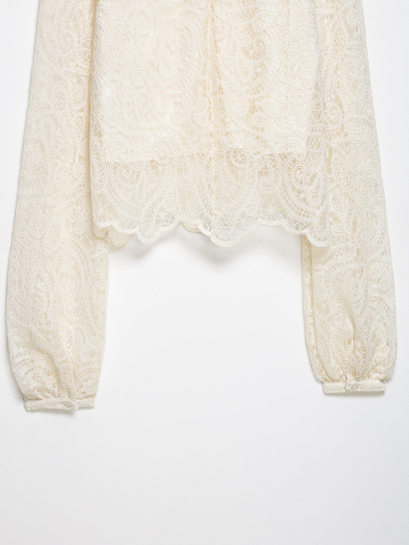 Spring Elegant Lantern Sleeve Lace Skirt Two Piece Set New Arrivals