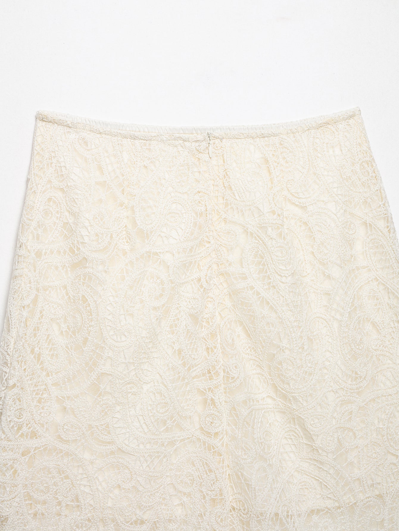 Spring Elegant Lantern Sleeve Lace Skirt Two Piece Set New Arrivals