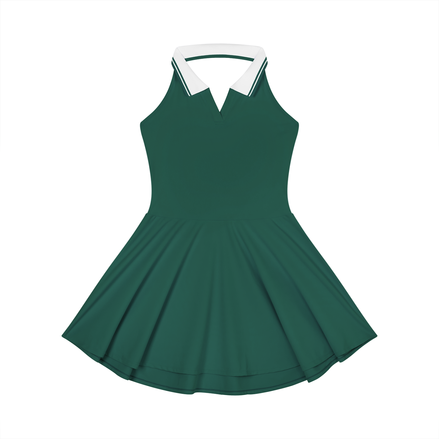 Women's Collared Halter A-Line Tennis Dress