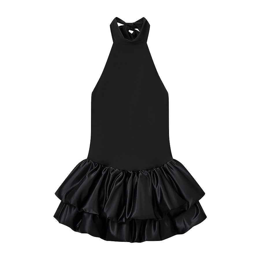 Backless Elegant Slim Fit Sleeveless Halter Dress