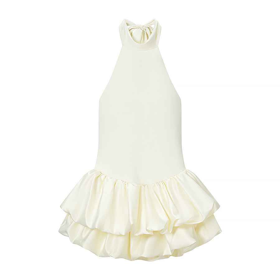 Backless Elegant Slim Fit Sleeveless Halter Dress