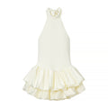 Backless Elegant Slim Fit Sleeveless Halter Dress
