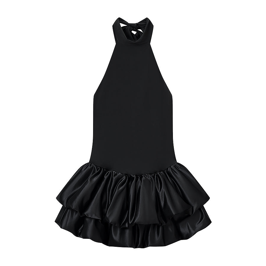 Backless Elegant Slim Fit Sleeveless Halter Dress
