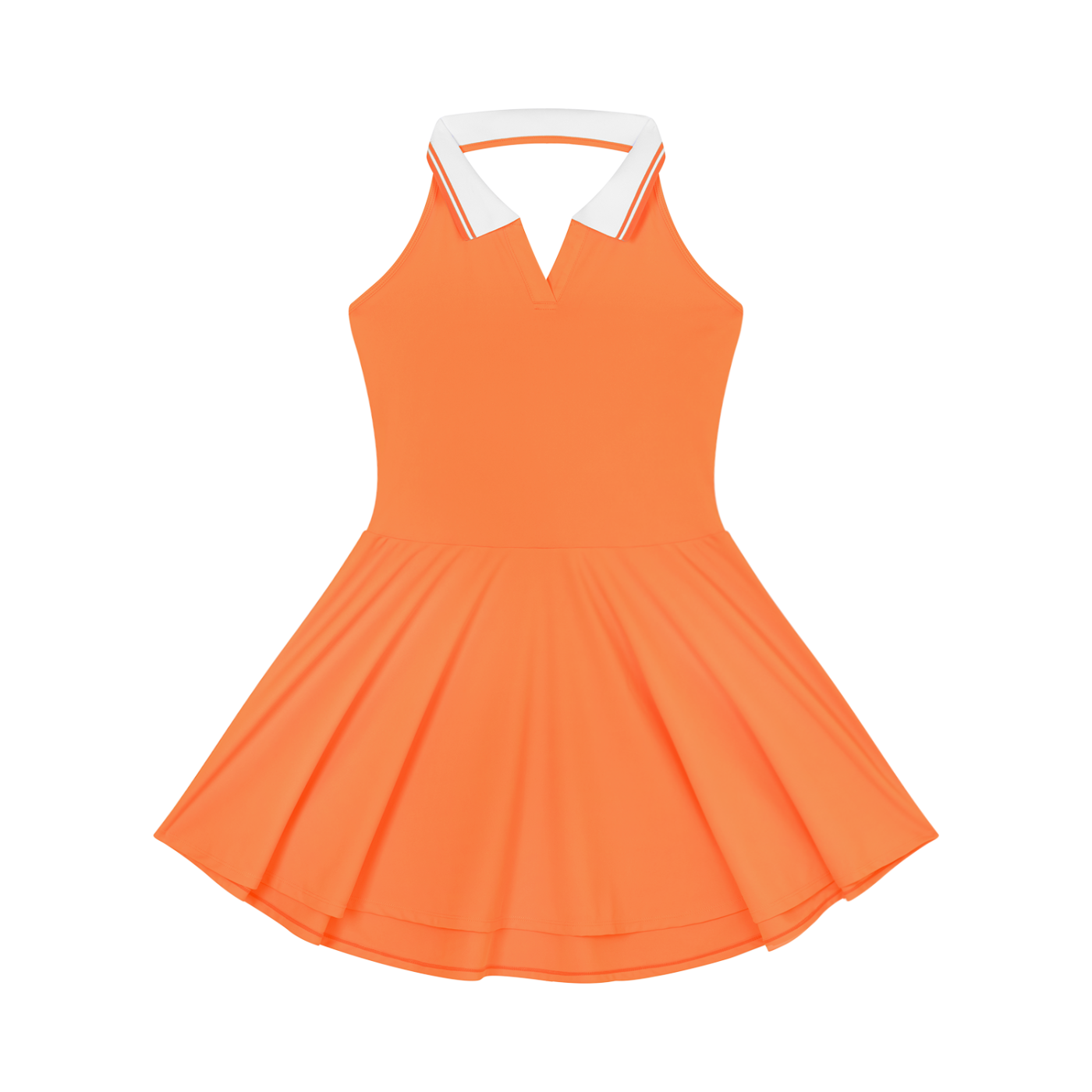 Women's Collared Halter A-Line Tennis Dress