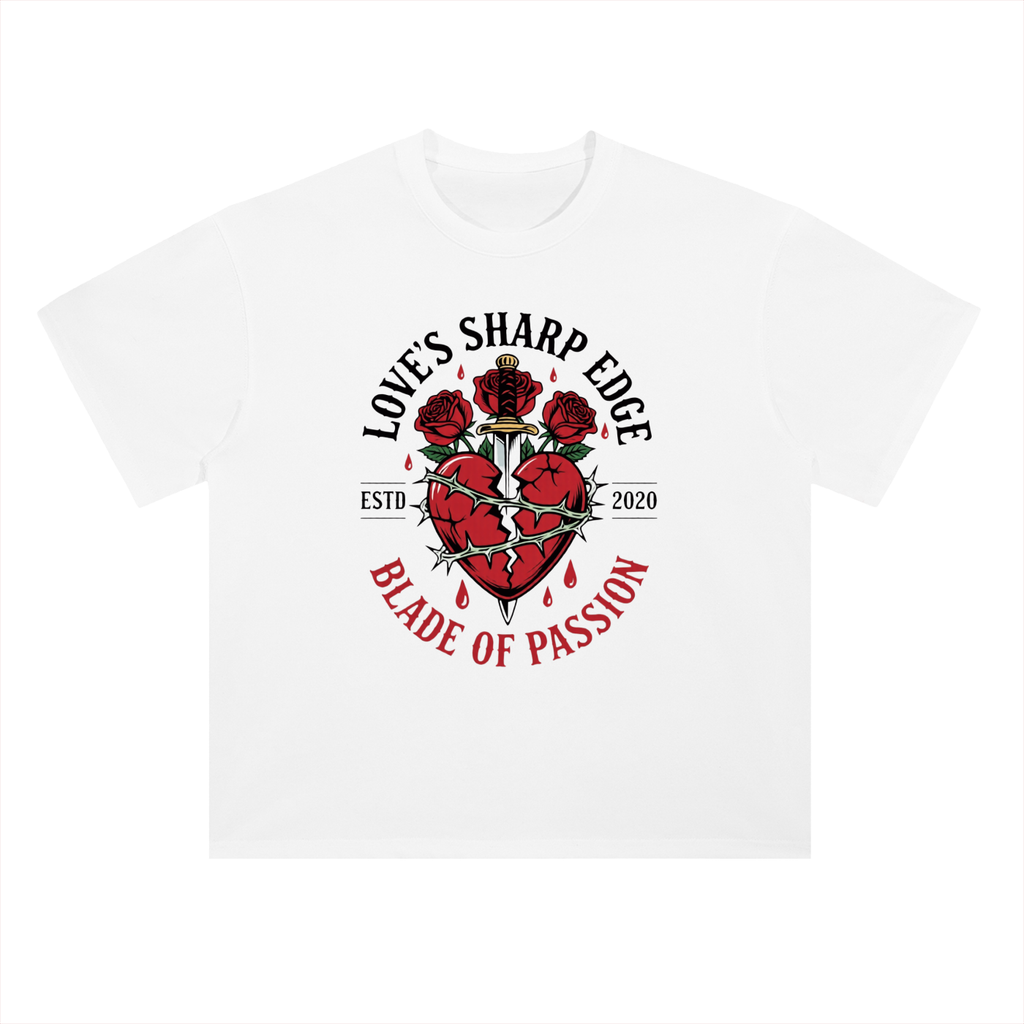 Heavyweight Drop Shoulder Cotton T-Shirt
