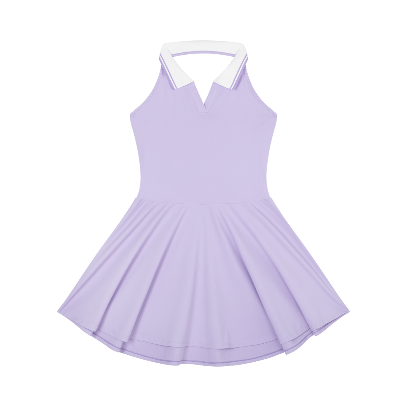 Women's Collared Halter A-Line Tennis Dress