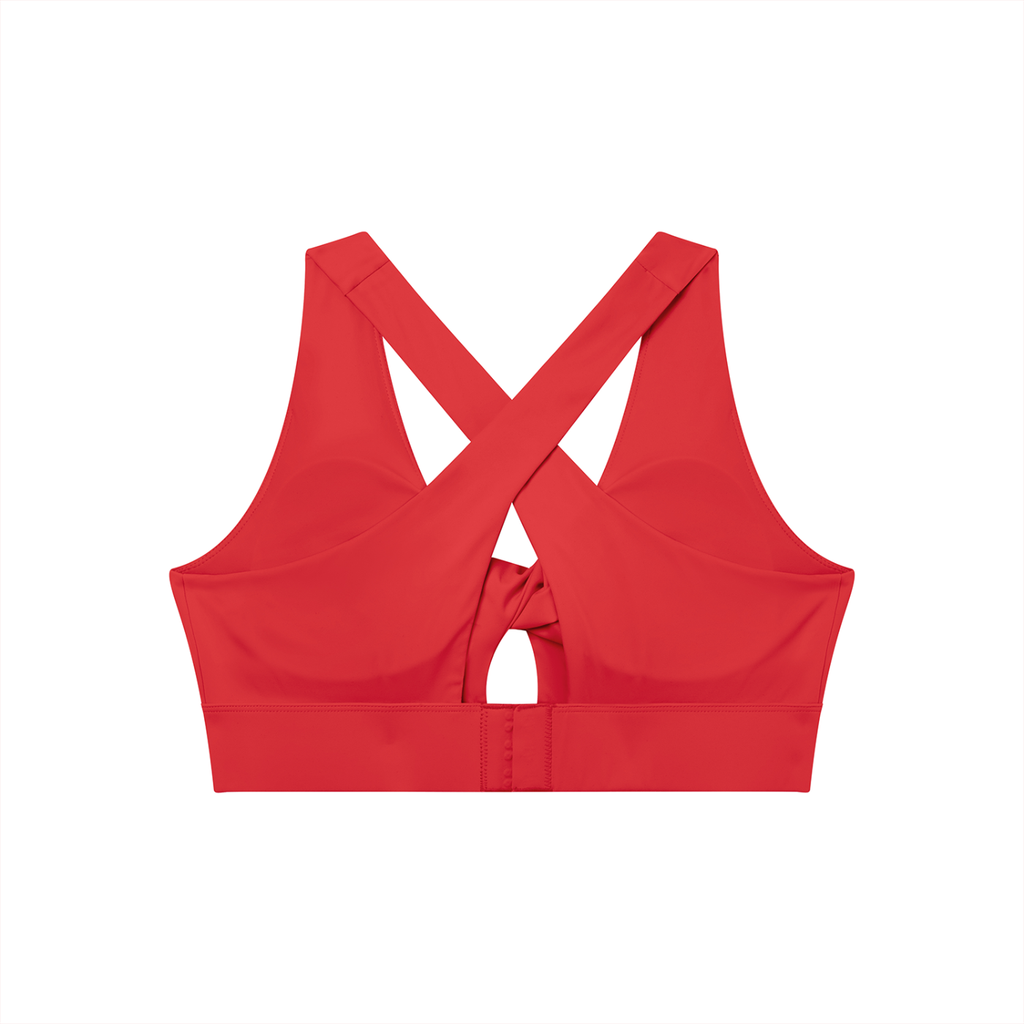 Women's Twist Front V-Neck Sports Bra