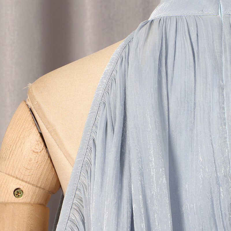 Lantern Sleeve Solid Color Dress Women MUNSIEUR New Arrivals