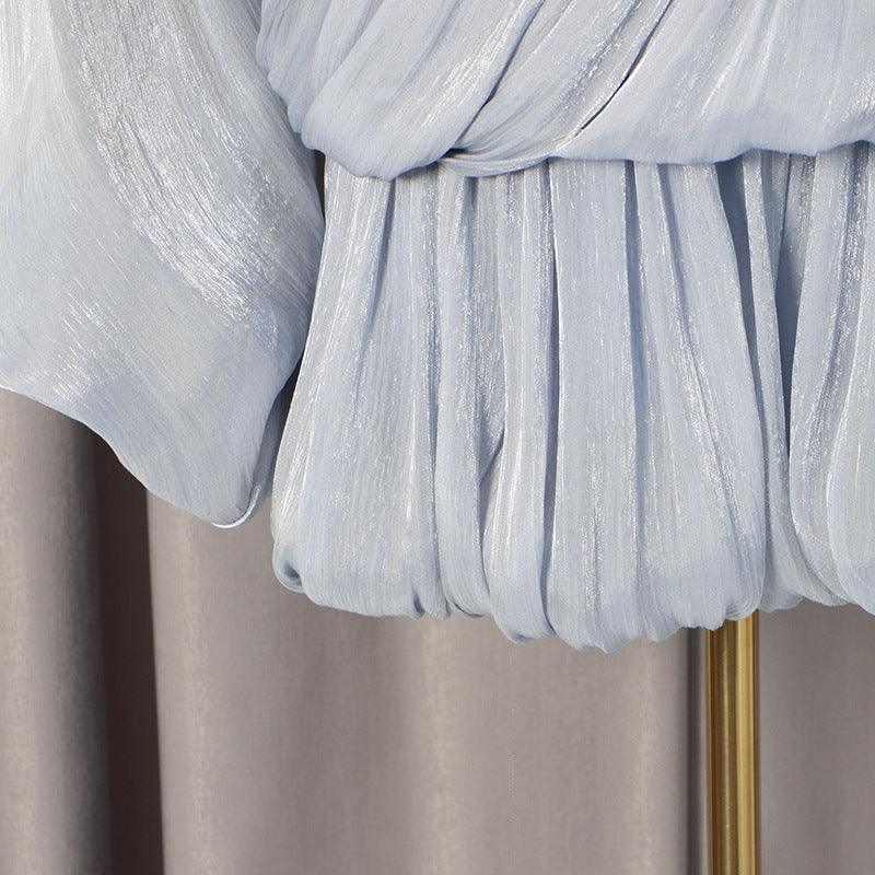 Lantern Sleeve Solid Color Dress Women MUNSIEUR New Arrivals