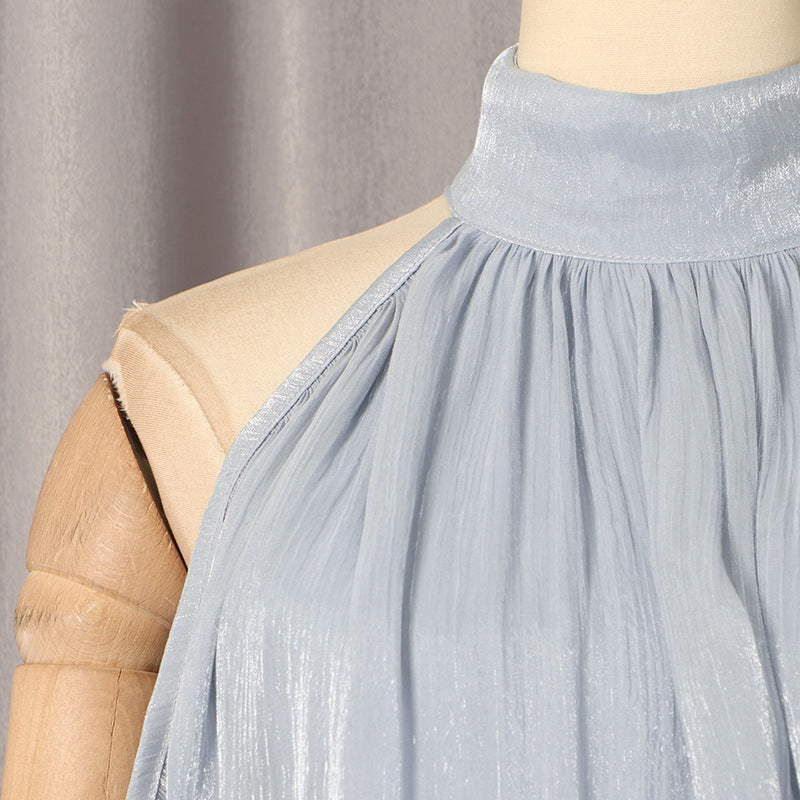 Lantern Sleeve Solid Color Dress Women MUNSIEUR New Arrivals