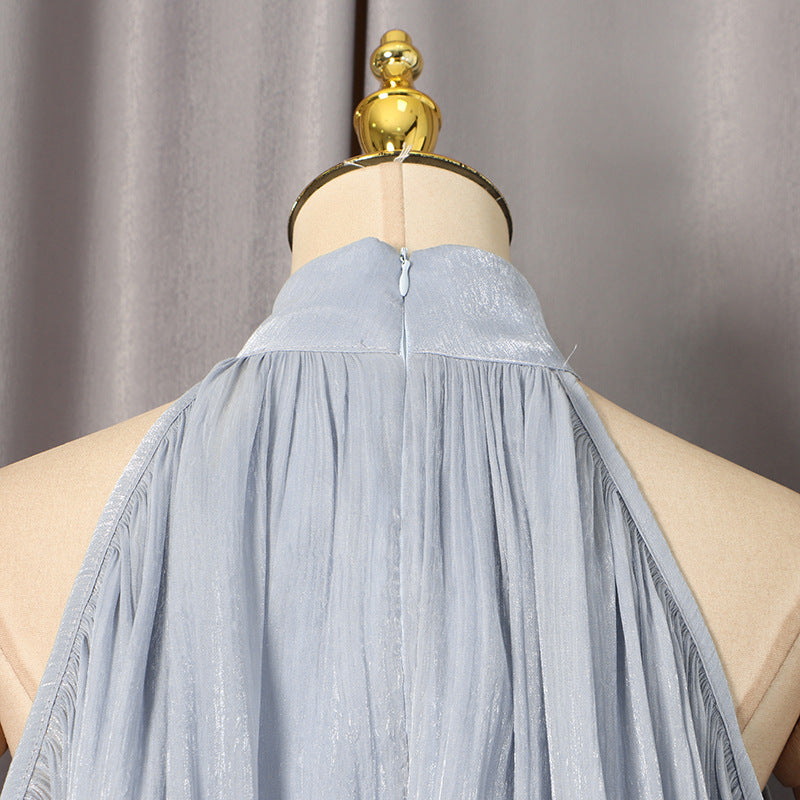Lantern Sleeve Solid Color Dress Women MUNSIEUR New Arrivals