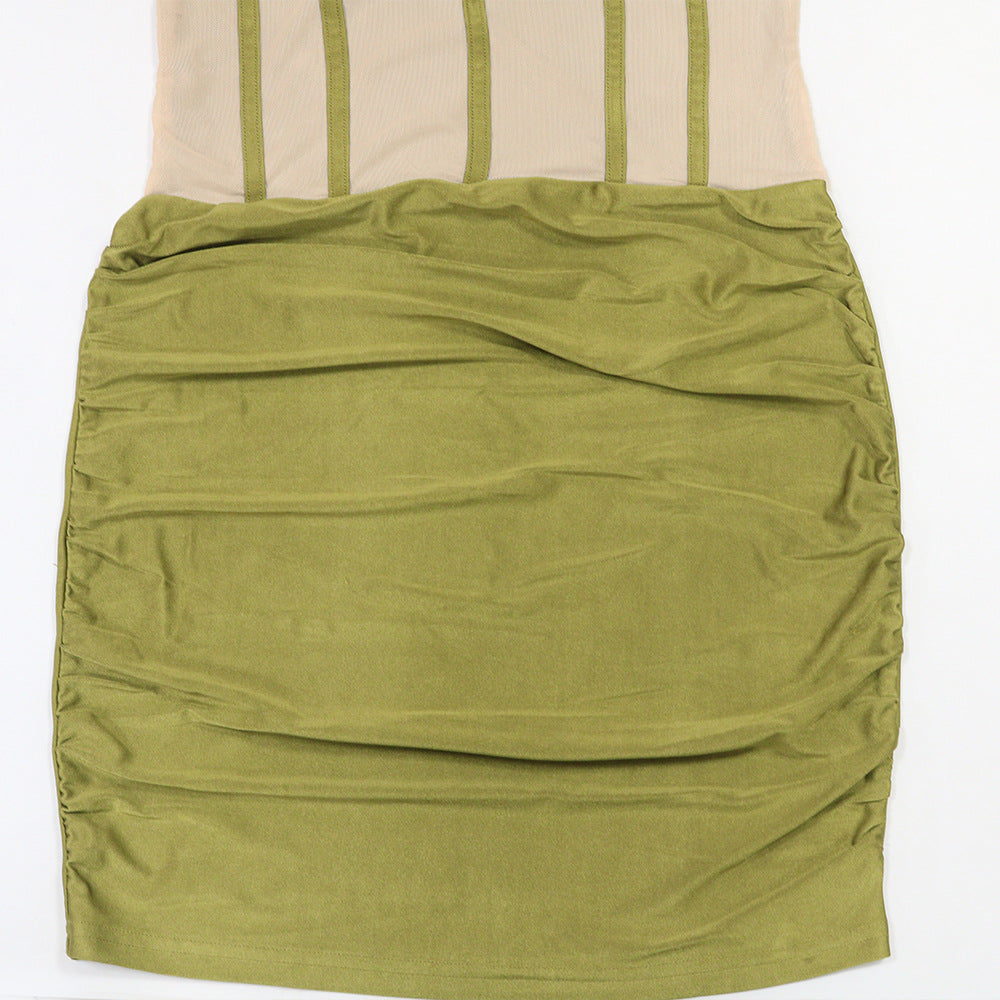 Sleeveless Furry Dress and Sheath