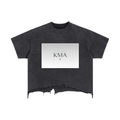 Vintage Wash Boxy Distressed Hem T-Shirt